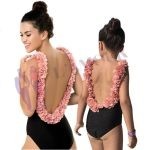 Maillot de Bain Dos nu Fleur 3D