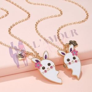 Collier lapin pour filles