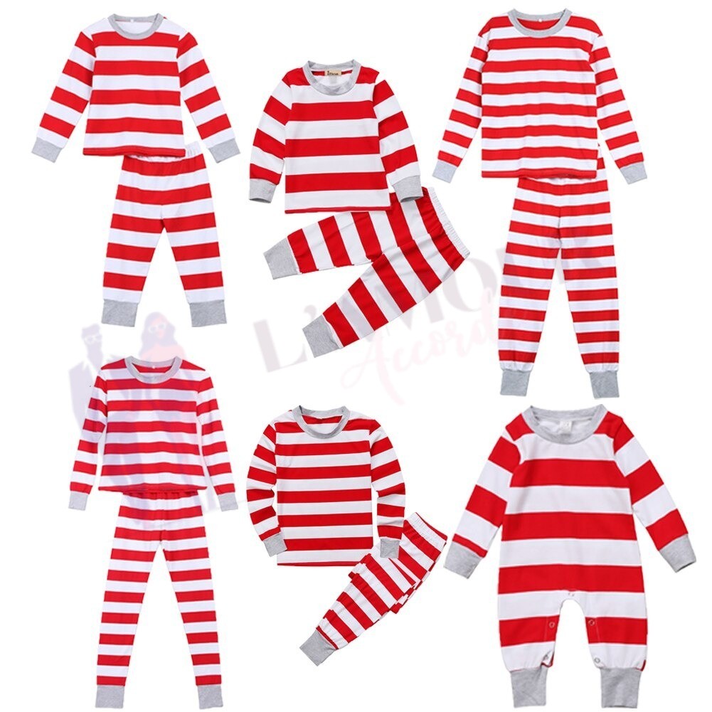 Pyjama Rayure Homme Femme – Image 9