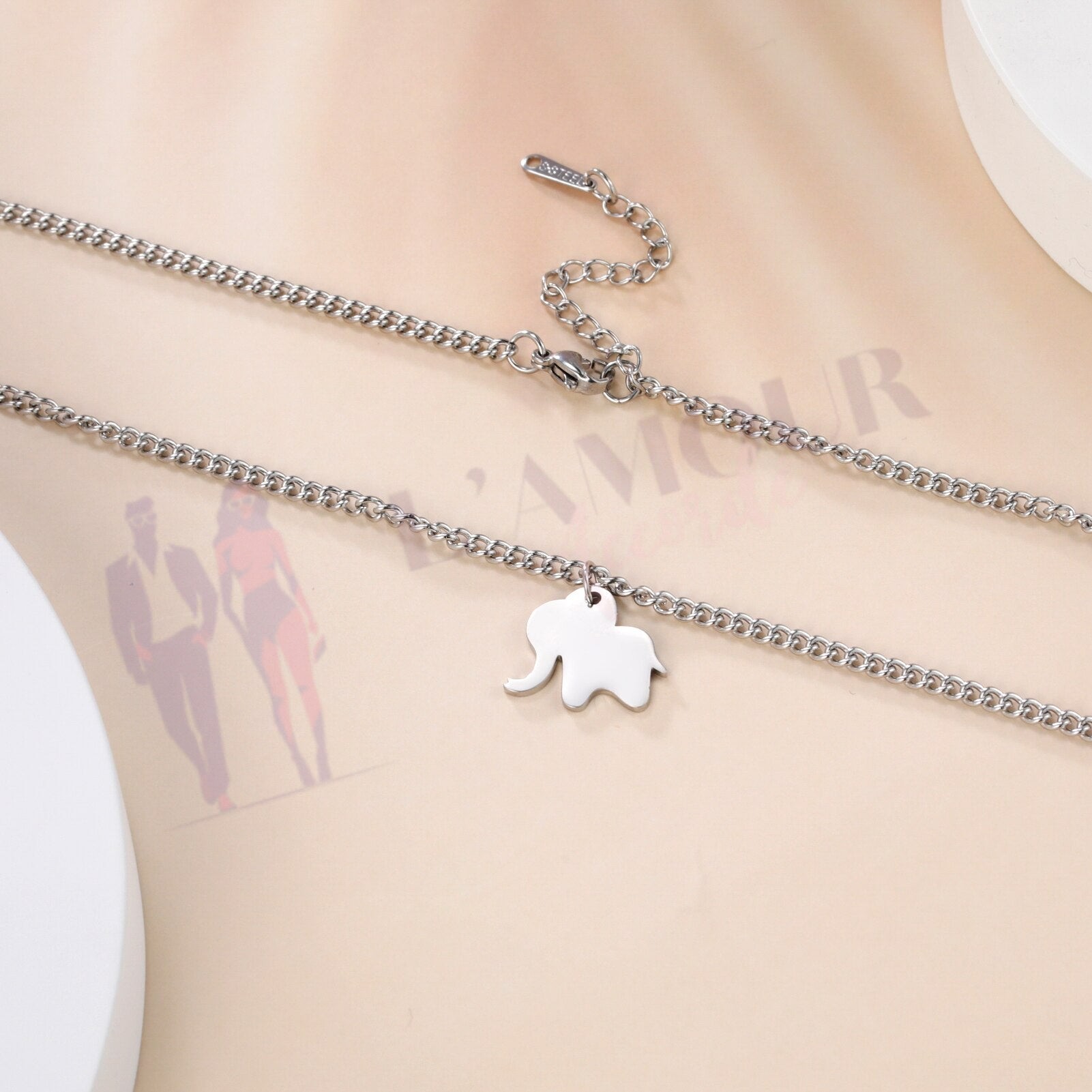 Pendentif Eléphant Bébé Maman – Image 11