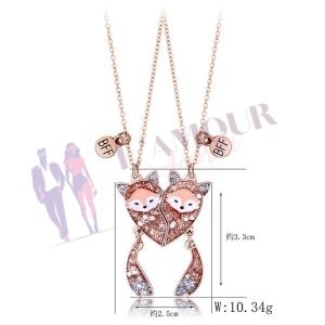 Collier Renard Fille BFF