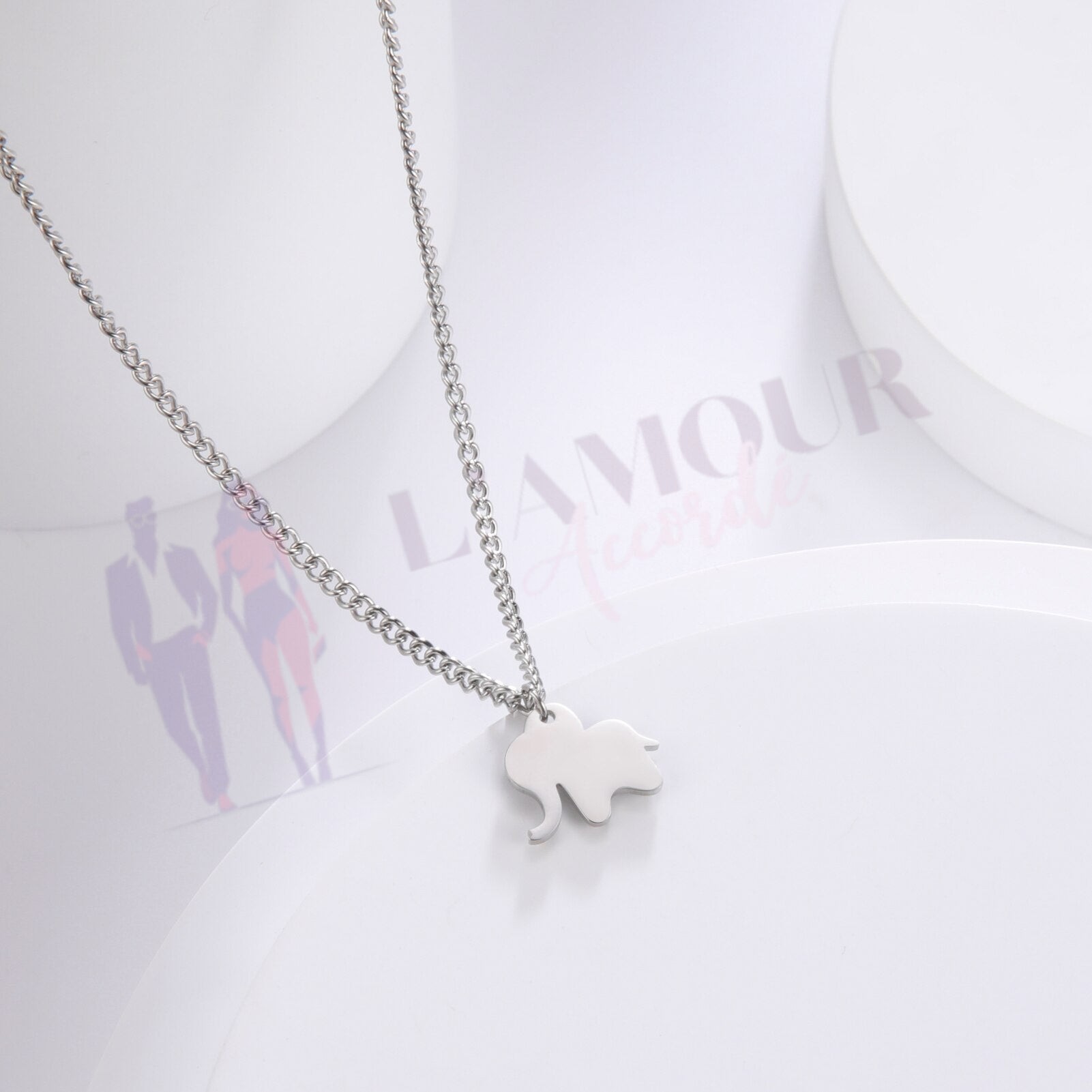 Pendentif Eléphant Bébé Maman – Image 10