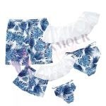 Maillot de Bain Volanté Bleu Femme