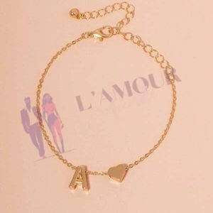 Bracelet Initiale Coeur