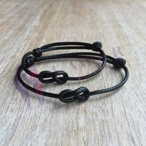 Bracelet Infinity Noir