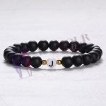 Bracelet avec initiale homme