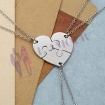 collier coeur 3 parties