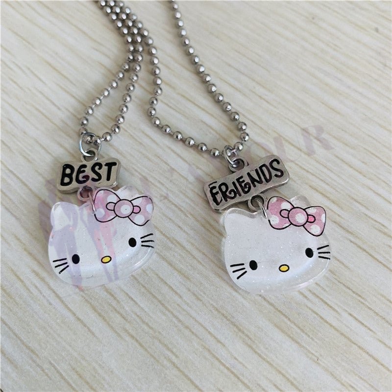 COLLIER HELLO KITTY - White & Pink Strass - Envoyé de France le jour même EUR 3,49 - FR