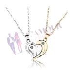 Collier Pendentif Coeur Partager