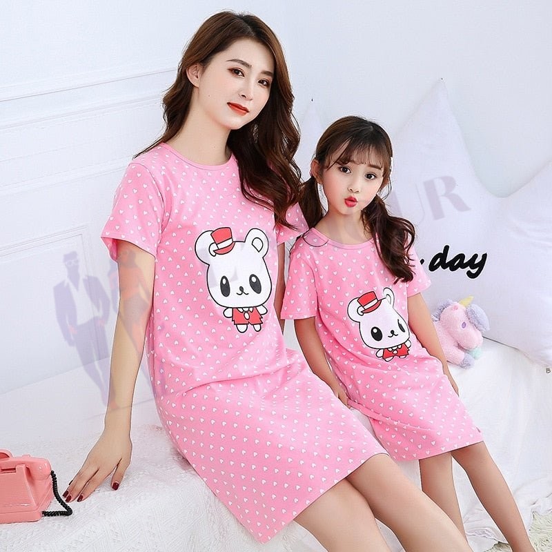 Pyjama Mère Fille Ourson – Image 4