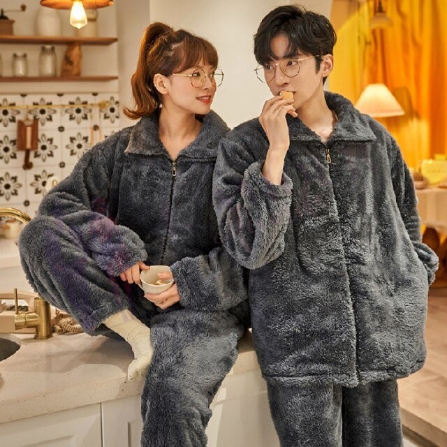 Pyjama Polaire Couple Zip – Image 8
