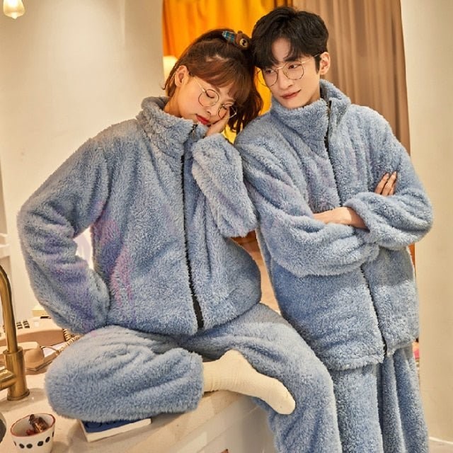 Pyjama Polaire Couple Zip – Image 9