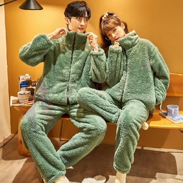 Pyjama Polaire Couple Zip – Image 4