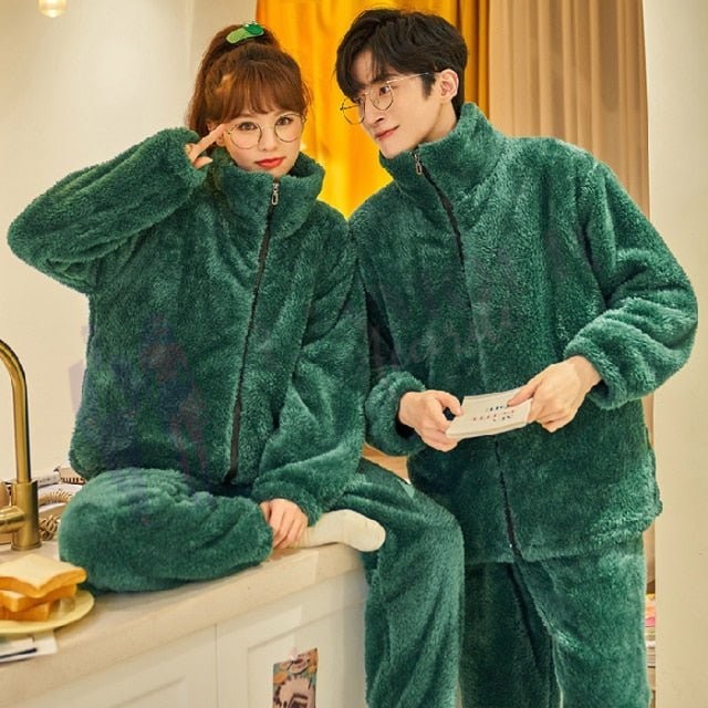 Pyjama Polaire Couple Zip – Image 5