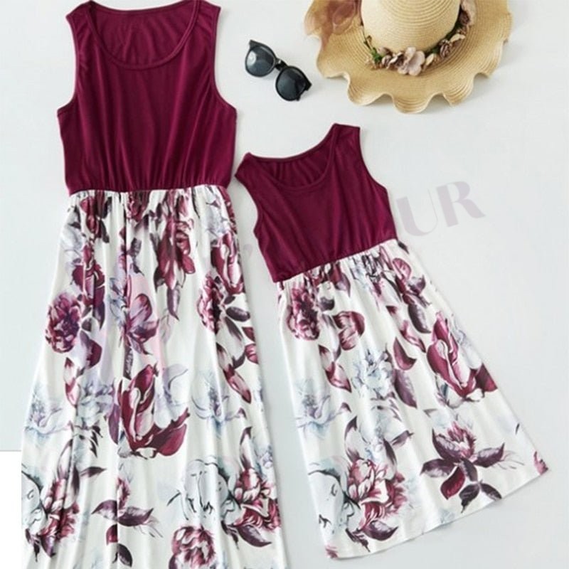 Robe Bordeaux Fleurie – Image 3
