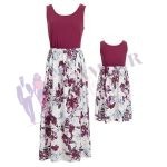 Robe Bordeaux Fleurie