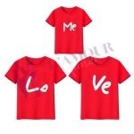 Tee shirt identique de famille