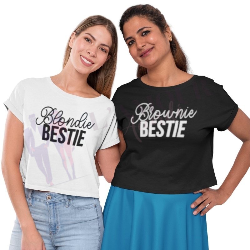 T-shirt Femme Blonde Brune BFF – Image 3