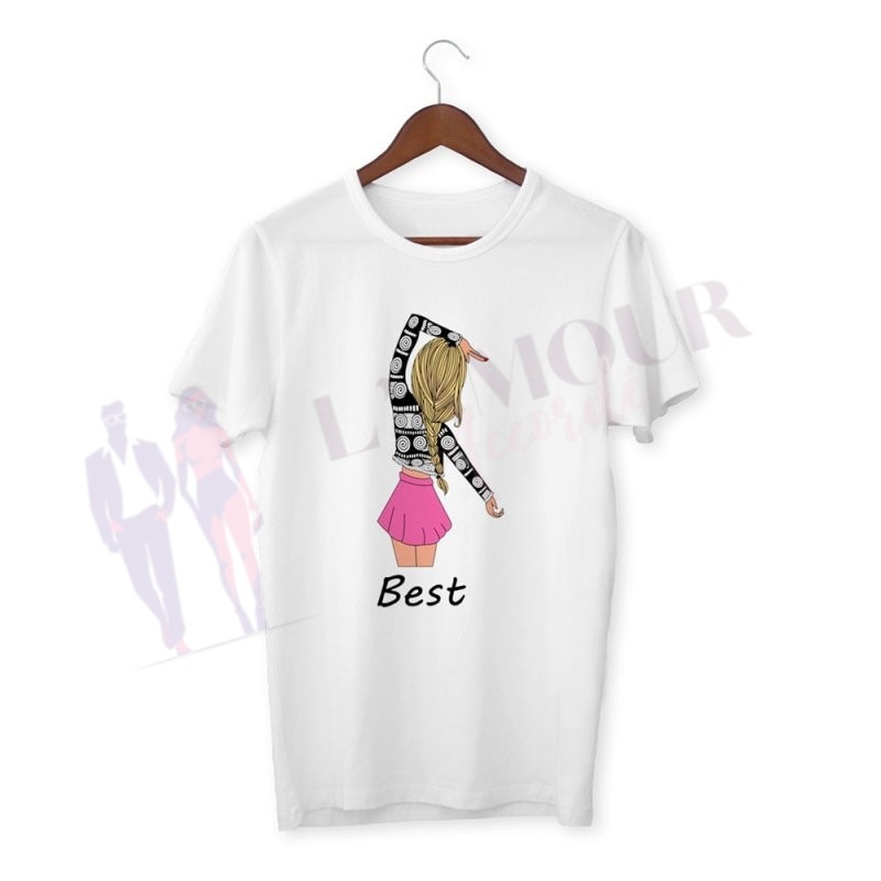 T-shirt Meilleure Amie Couleur – Image 5