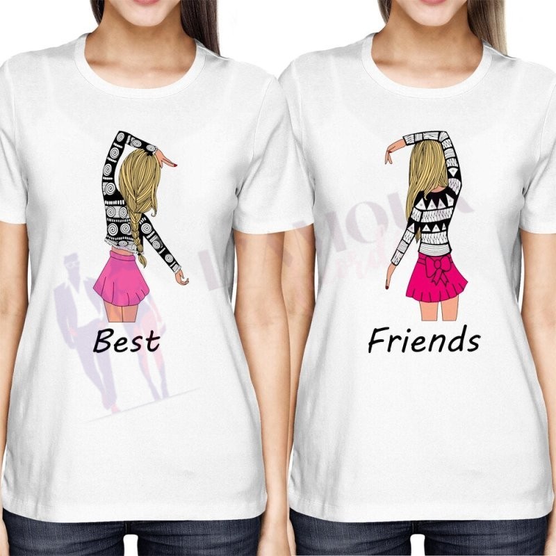T-shirt Meilleure Amie Couleur – Image 3